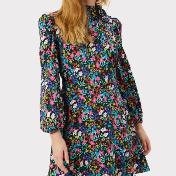 Milly Floral Silk Blend Dress - Picture 2 of 4